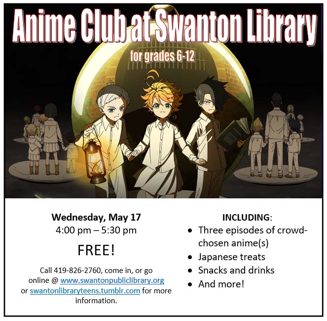 Anime Club for grades 5-12