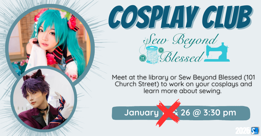 Cosplay Club for Teens at Sew Beyond Blessed