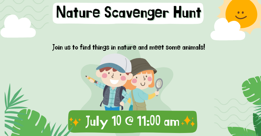 Nature Scavenger Hunt & Animals! 