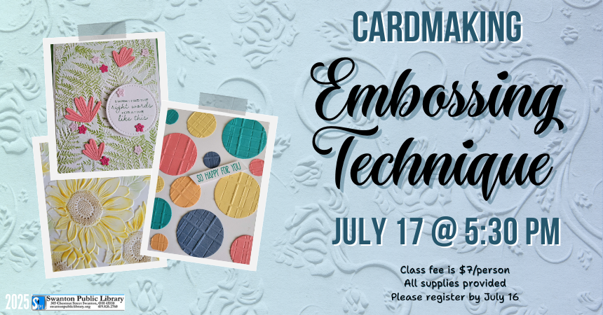 Cardmaking: Embossing (adults)