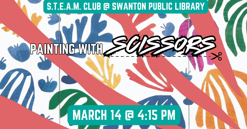 STEAM Club for grades K-12: Painting with Scissors