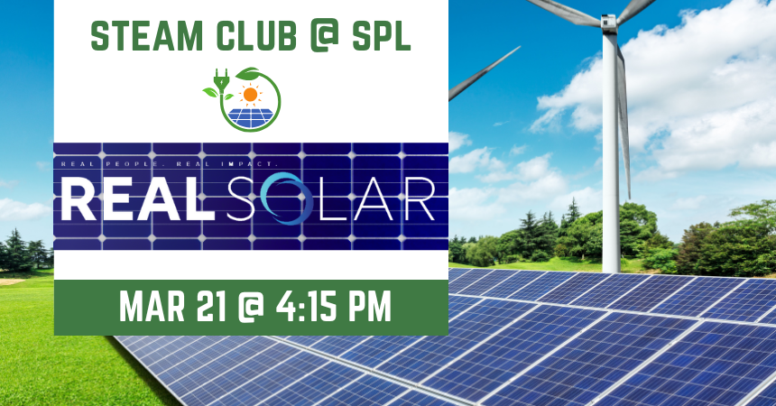 STEAM Club for grades K-12: Real Solar