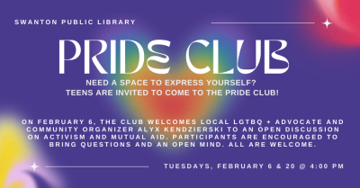 Pride Club for Teens feb 2024