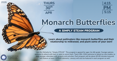 Simply STEAM for grades K-4: Monarch Butterflies