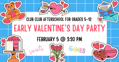 Teen Early Valentine’s Day Party