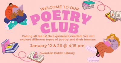 Poetry Club for Teens jan 2024