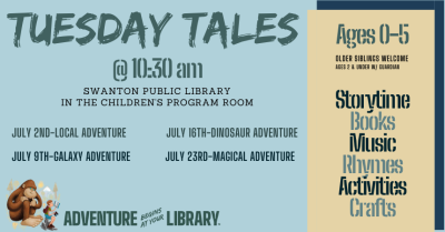 Tuesday Tales: Summer Storytime (preschool)