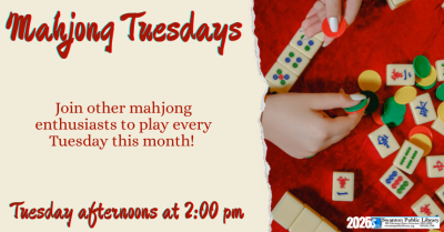 Mahjong Mania! Tuesdays