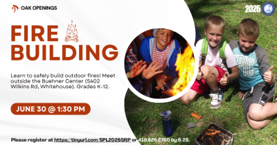 Fire Building at Oak Openings