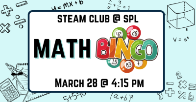 STEAM Club for grades K-12: Math Bingo