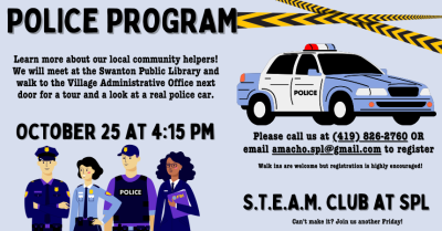 STEAM Club for grades K-12: Police Program