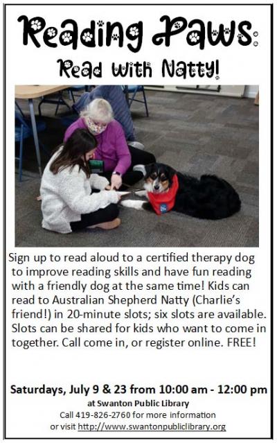 reading paws natty jul 2022