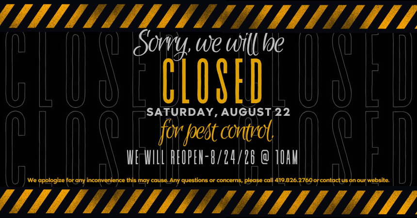 CLOSED for pest control