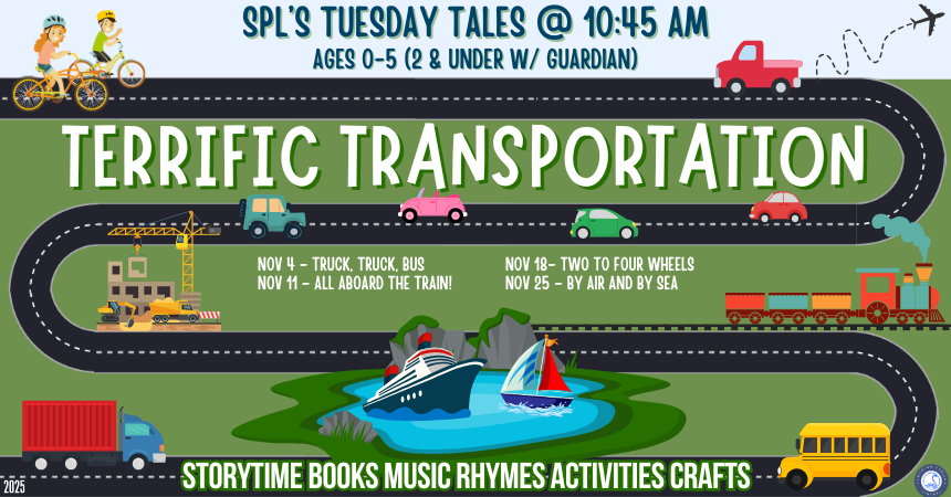 Tuesday Tales Storytime - Terrific Transportation