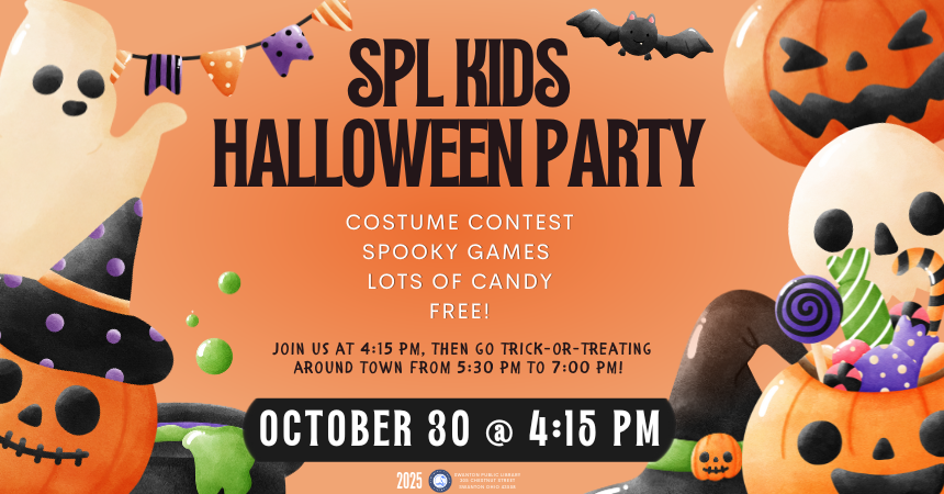 Kids Halloween Party for preK-4th