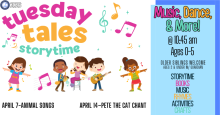 Tuesday Tales Storytime - Music, Dance, and More!