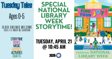 Tuesday Tales Storytime - National Library Week 