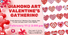 Diamond Art Valentine's Day Gathering