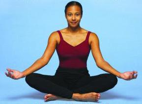 woman in a yoga pose